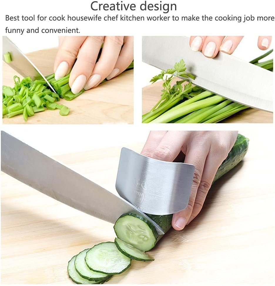 🔪 Stainless Steel Finger Guard