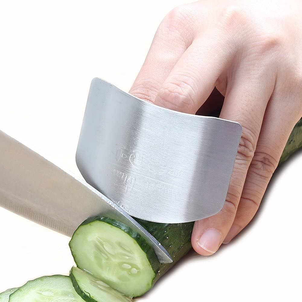 🔪 Stainless Steel Finger Guard