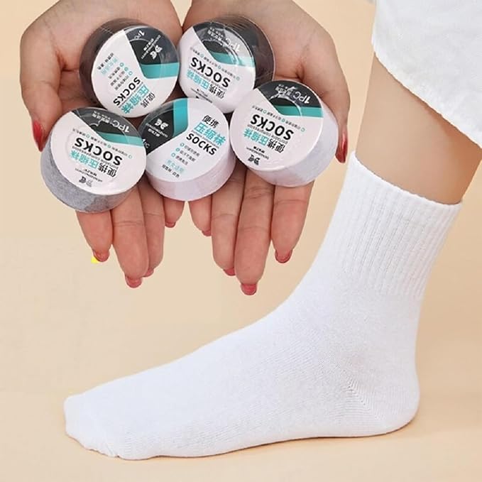 🧦5 Pairs of Disposable Cotton Travel Socks 🧦