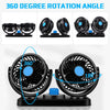 Double Headed Car Fan