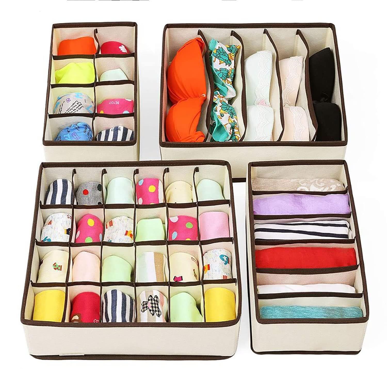 4 PCS Drawer Box Organizer