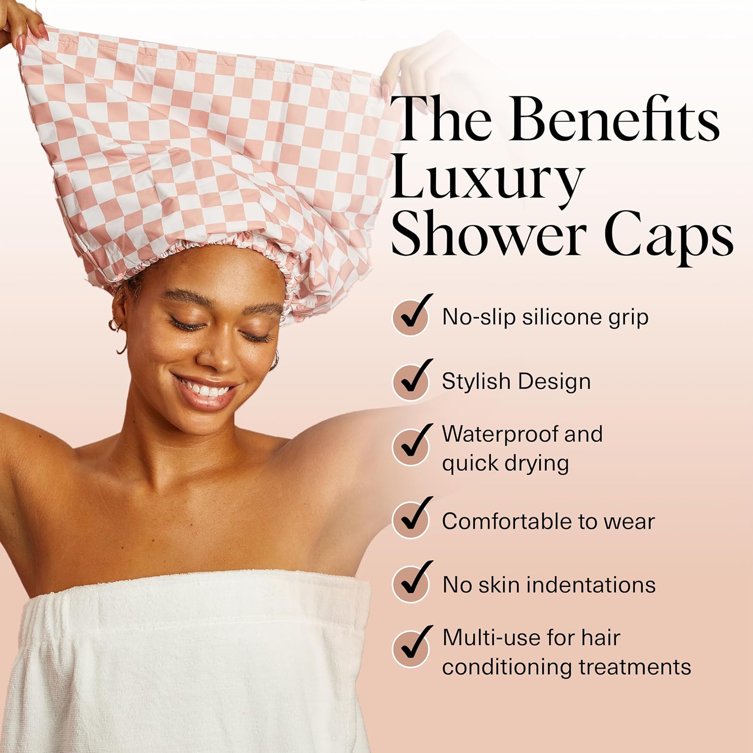 Luxury Adjustable Shower Cap 🚿🧢