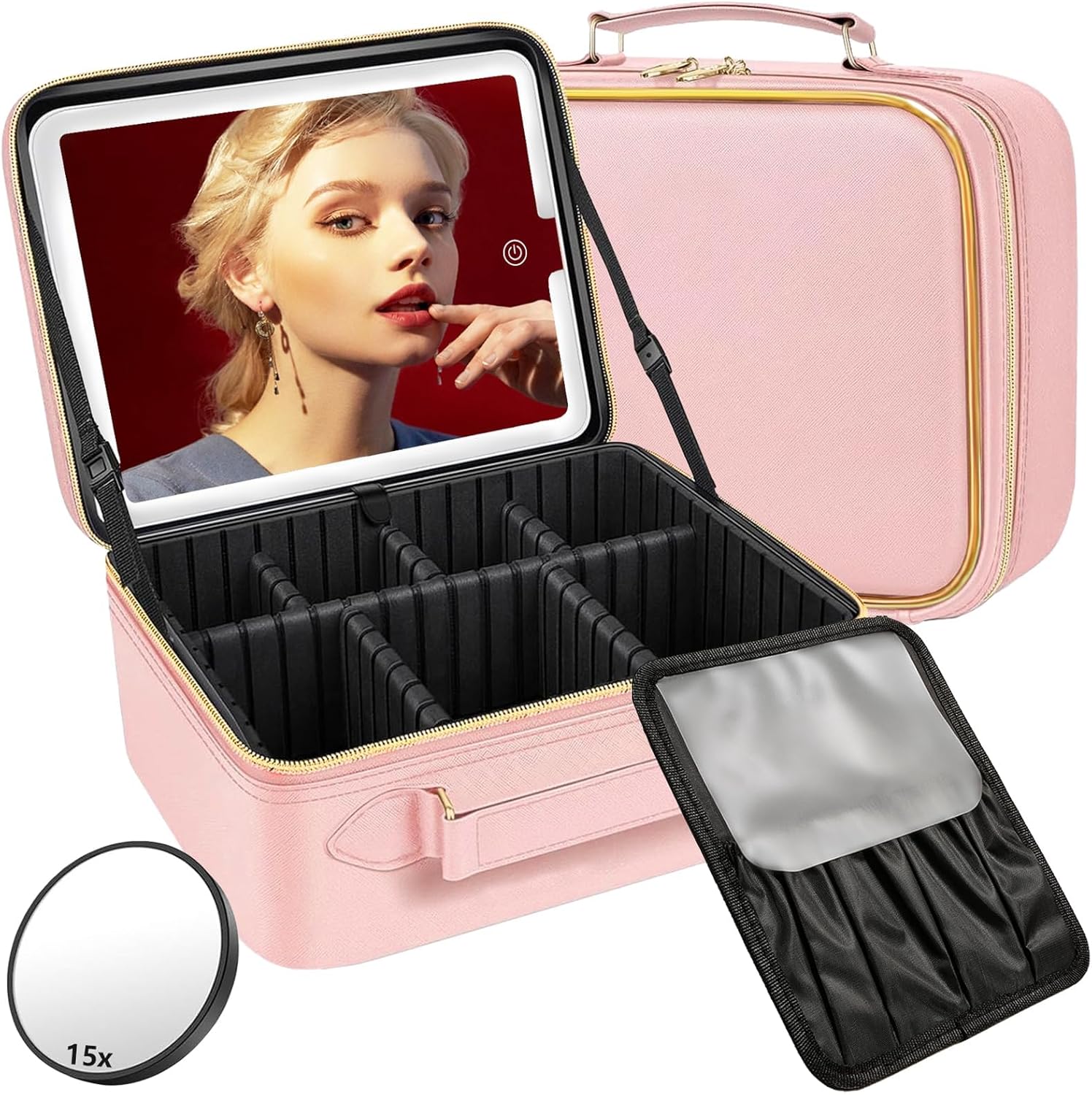 LED Makeup Bag with Mirror