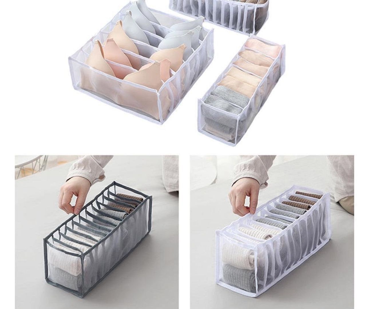 Set of 3 Drawer Organizer Boxes